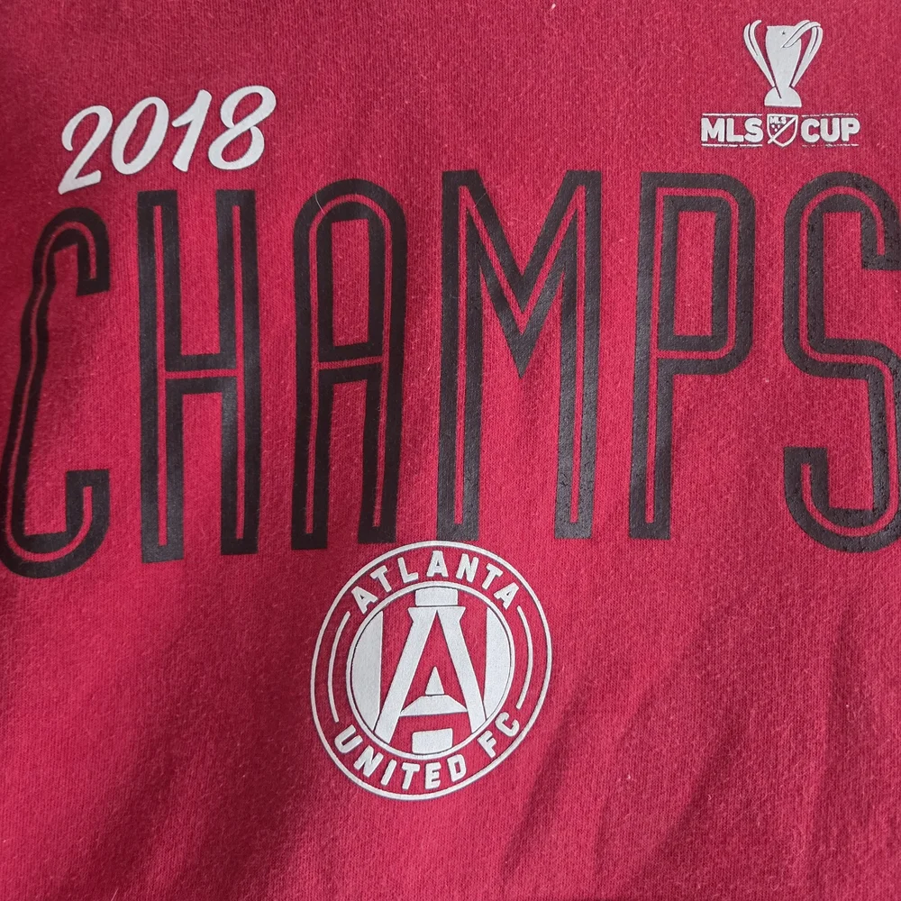 Adidas Atlanta United FC 2018 MLS Cup Champions Hoodie Red Small - Picture 2 of 6